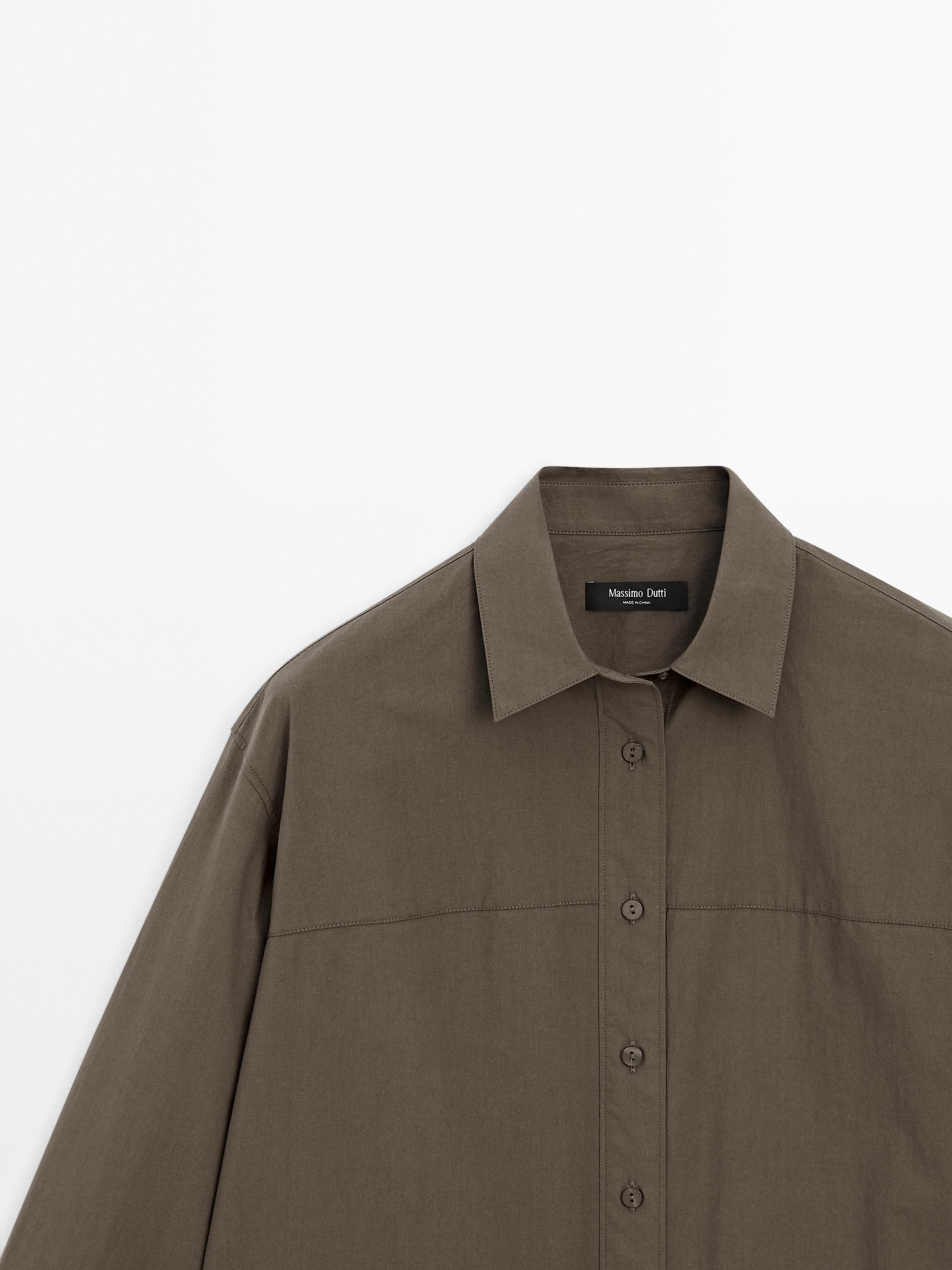 100% cotton shirt with seam detail